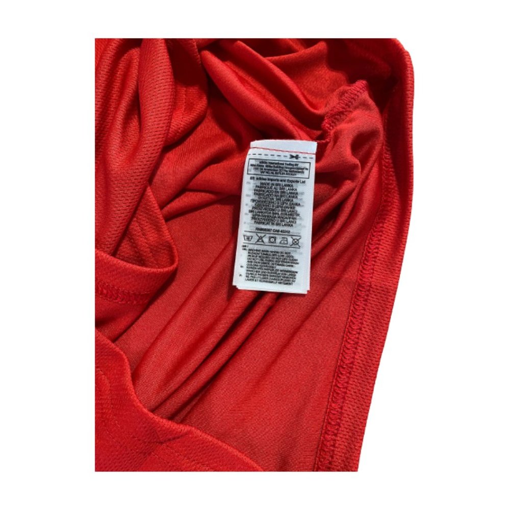 Adidas Men's Dry Fit Red Short Sleeve Training  T-Shirt Size Small - Picture 4 of 5